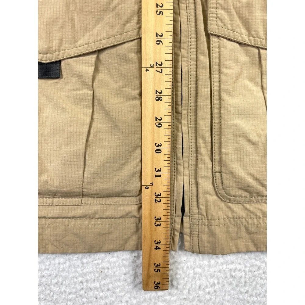 Eddie Bauer Men's XL Tall Tan Ripstop Field Jacket Khaki Utility Travel Safari - Picture 6 of 16